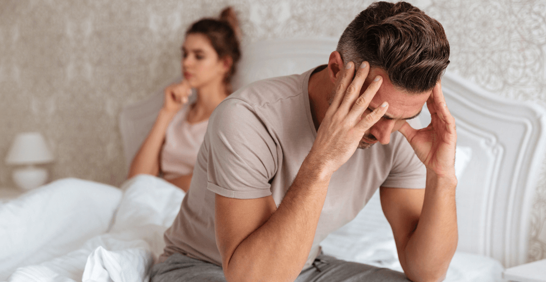 Worried couple